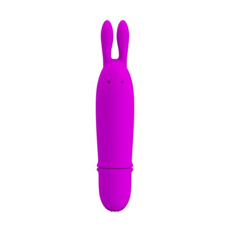 Лиловый вибратор с ушками Boyce - 12,5 см.